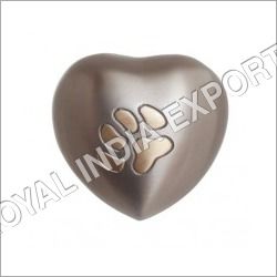 Pewter Paw Heart Urn