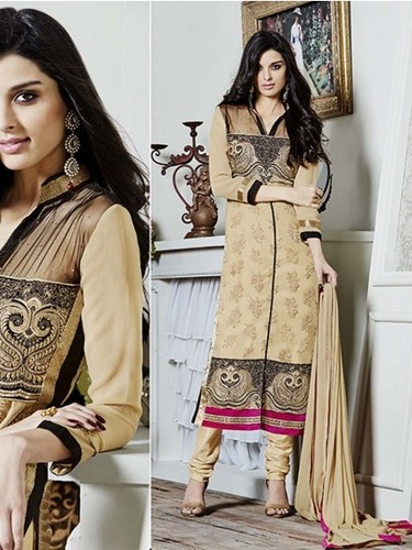 Beige Salwar Kameez