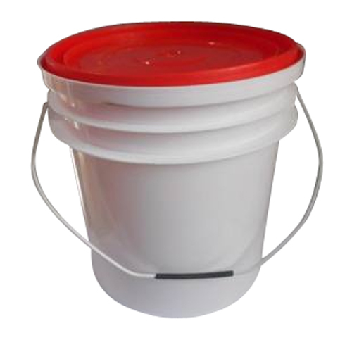 White 18 Kilogram PVC Grease Bucket