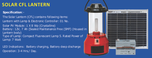 Solar CFL Lantern
