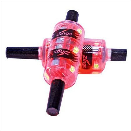 Zings Bails - Plastic 8x2x2 Cm, Red | Led Lights, Shock Absorbent, Water Resistant, Fast Illumination