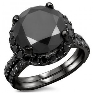 Designer Black diamond Ring specially design