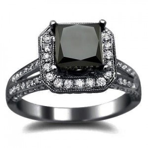 Designer Black diamond Ring specially design