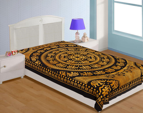 Multi Printed Cotton Double Bedsheet