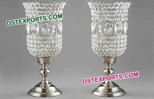 Beaded Crystal Candle Holder