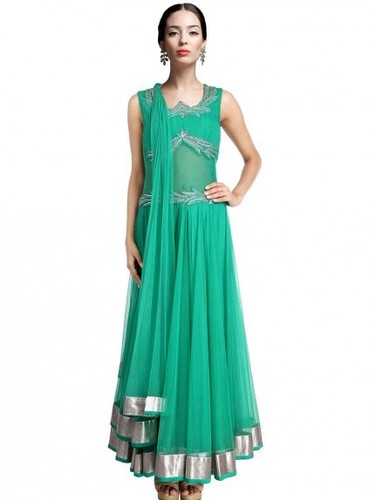 Sea Green Anarkali
