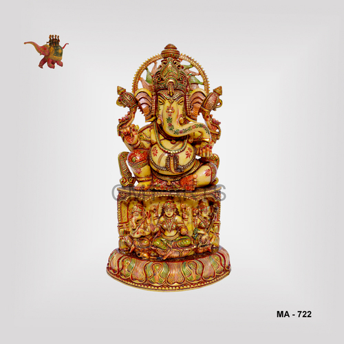 Figurine Cultured Marble Ganesha