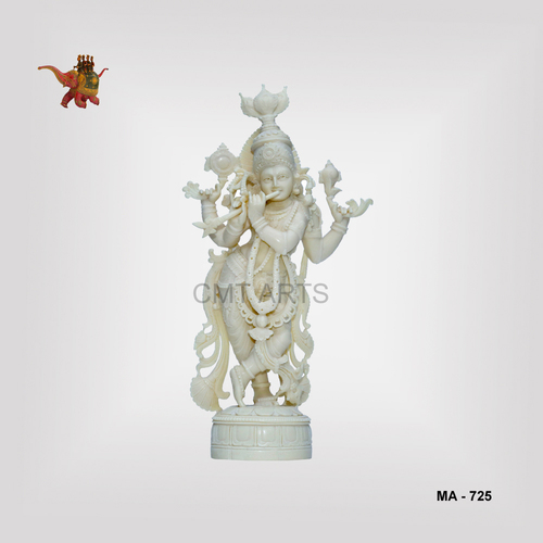 Figurine Cultured Marble Krishna
