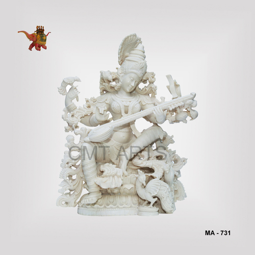 Figurine Cultured Marble Saraswati