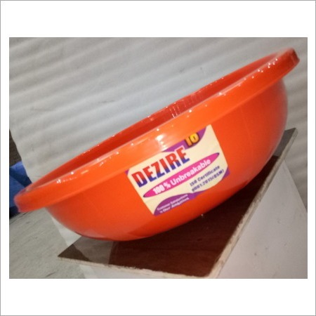 Colored Plastic Ghamela - Vergine Plastic, 406.4 mm Length, 18 Size, Injection Moulding, Bowl Pattern | Lightweight, Rigid, Easy to Use