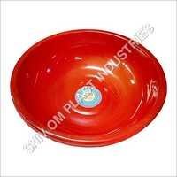 Red Plastic Basin - Vergine Plastic, 406.4 Mm Length, Custom Size Available, Rigid Bowl Shape | Resistant To Cracks, Low Maintenance, 1-year Warranty