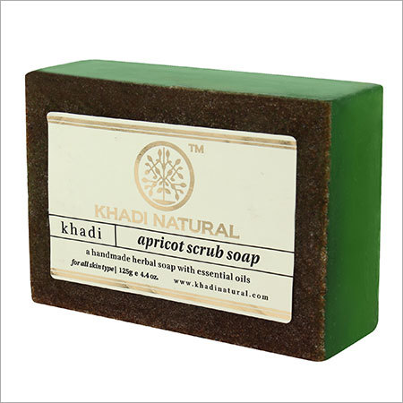 Green Herbal Apricot Scrub Soap