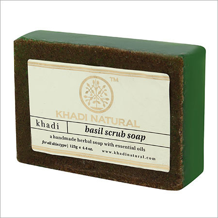 Bar Herbal Basil Scrub Soap