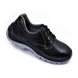 Black Leather Safety Shoes