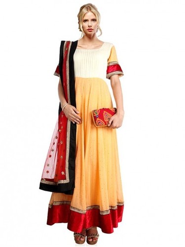 Light Orange Anarkali