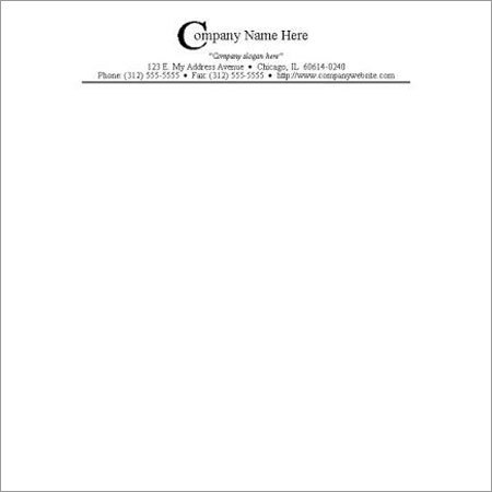 Best Quality & Long Time Use Custom Letterheads