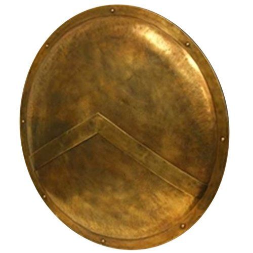 300 Spartan Shield Full Size Replica 36" Official Replica Brass Antique