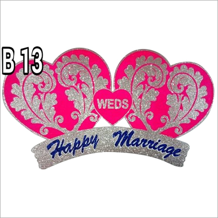 Thermocol Marriage Heart Board