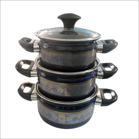 Stainless Steel 3 Pcs Designer Casserole Set