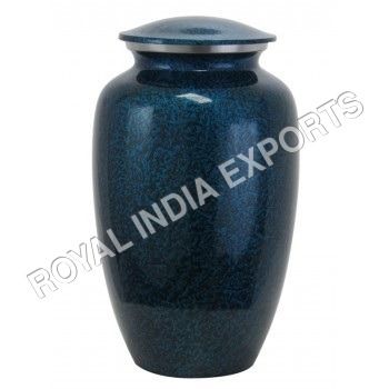 Blue Aluminium Urns