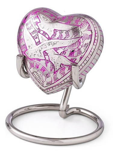 Metal Pink Going Home Heart