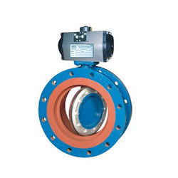 Off Set Disc Double Flange Butter Fly Valve