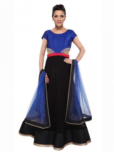Blue & Black Anarkali