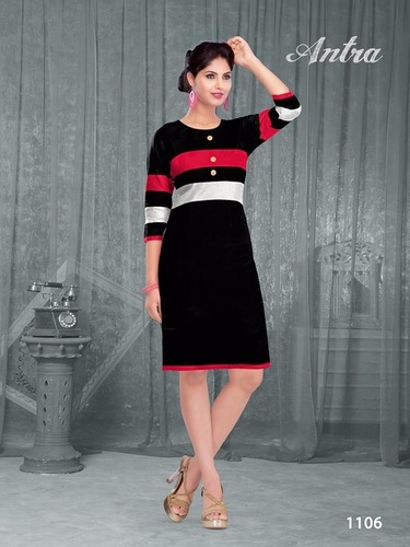 western Wear Linen Kurti