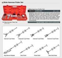 Slide Hammer Puller Set - Stainless Steel & Plastic, 10-50mm Width, Red Black & Silver Color - Manual Laboratory Use