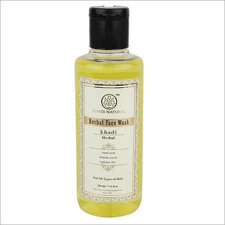 Herbal Face Wash - 210 ml Liquid, Nourishing Aloe & Rosewater, Anti-Inflammatory & Antioxidant Formula for Oily Sensitive Skin