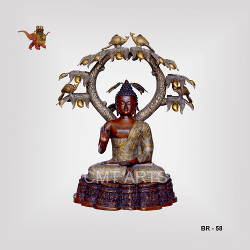 Brass Buddha Under Tree Dimension(L*W*H): 16" Inch (In)