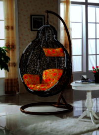 Pe Rattan Hanging Swing Chair - High Quality Pe Rattan, 100x75x125cms | 120kg Load Capacity, Durable, Uv Resistant, Easy To Clean, Weather Resistant, Mould Resistant