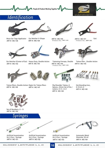 GLOSSY VET - Stainless Steel, Various Sizes | Precision Marking, Ergonomic Grip, Autoclavable