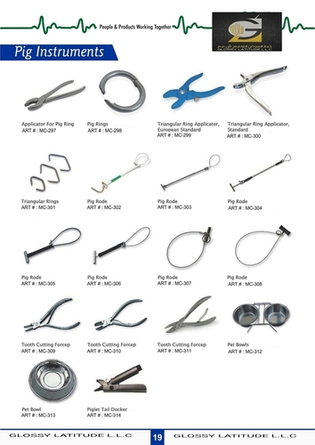 GLOSSY VET - Stainless Steel, Varying Dimensions | Durable, Precise, Efficient, Easy Use, Sterilizable, Comfortable Grip