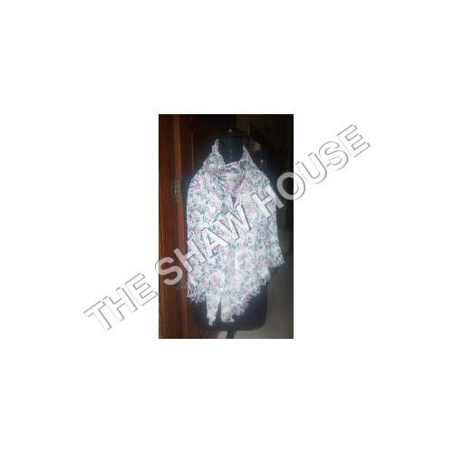 Cotton Linen Printed Stole