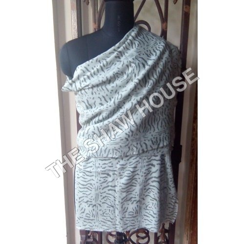 Cotton Wool Silk Printed Stole