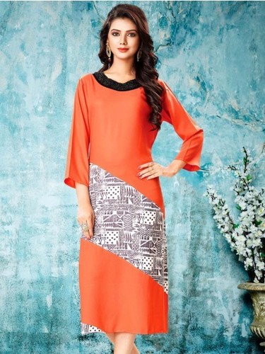 Orange Kurti
