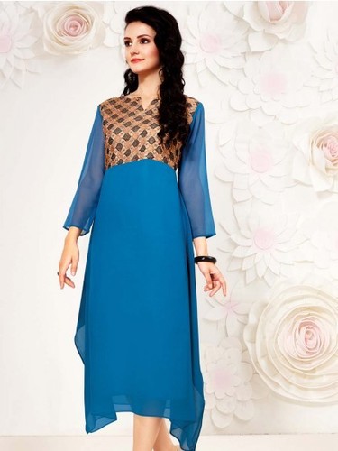 Sky Blue Kurti