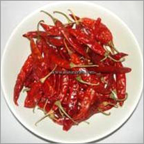 Dried Red Chilli Sannam S4 With Stem