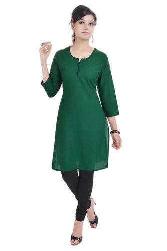 Cotton Ethnic Kurti - Regular Fit, Size S to XXXL | 3/4th Sleeves, Lightweight, Washable, Perfect for Daily Wear and Casual Outfits