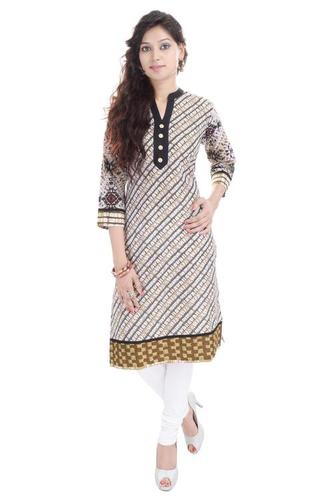 White Party Wear Kurti