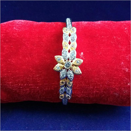 Fancy Wave Bangles - Copper Alloy & Brass with Plated Zircon Accents | Contemporary Fashion Design for Women, Perfect for Anniversaries, Engagements, Weddings, and Parties
