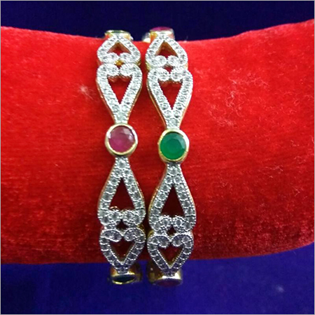 Fashion Fancy Colour Stone Bangles