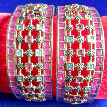 Fashion Color Stone Antique Bangles