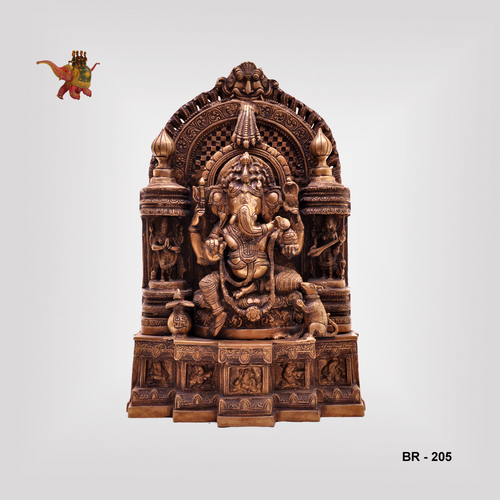 Brass Ganesha Dimension(L*W*H): 18"