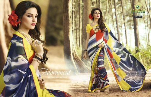 Fancy printed sarees