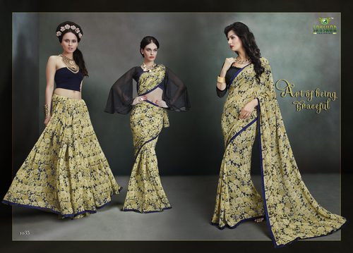 Pure georgette sarees
