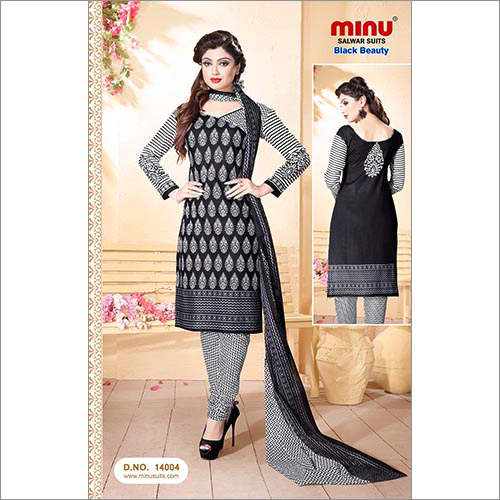 Black Beauty14 - Cotton, 54" Length, Black | Elegant Design, Soft Fabric, Comfortable Fit, Stylish Look, Durable Material, Versatile Style, Printed Pattern, Multiple Sizes Suit Set
