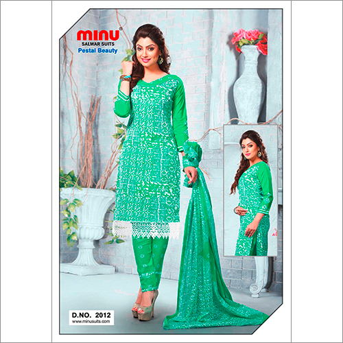 Pastel Beauty - Cotton, 54" Length, Green | Embroidery, Elegant Design, Soft Fabric, Comfortable Fit, Stylish Look, Perfect Stitching, Trendy Style