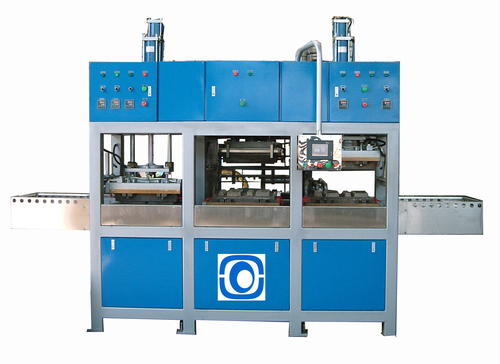 Disposable Paper Plate Making Machine - Color: Blue